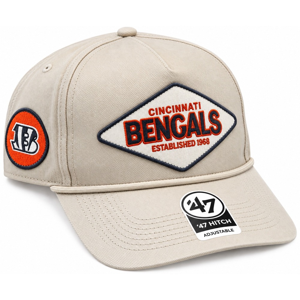 47 Cincinnati Bengals Cairn Hitch Snapback Hat Mojave Tan Rope Snapback Cap NFL